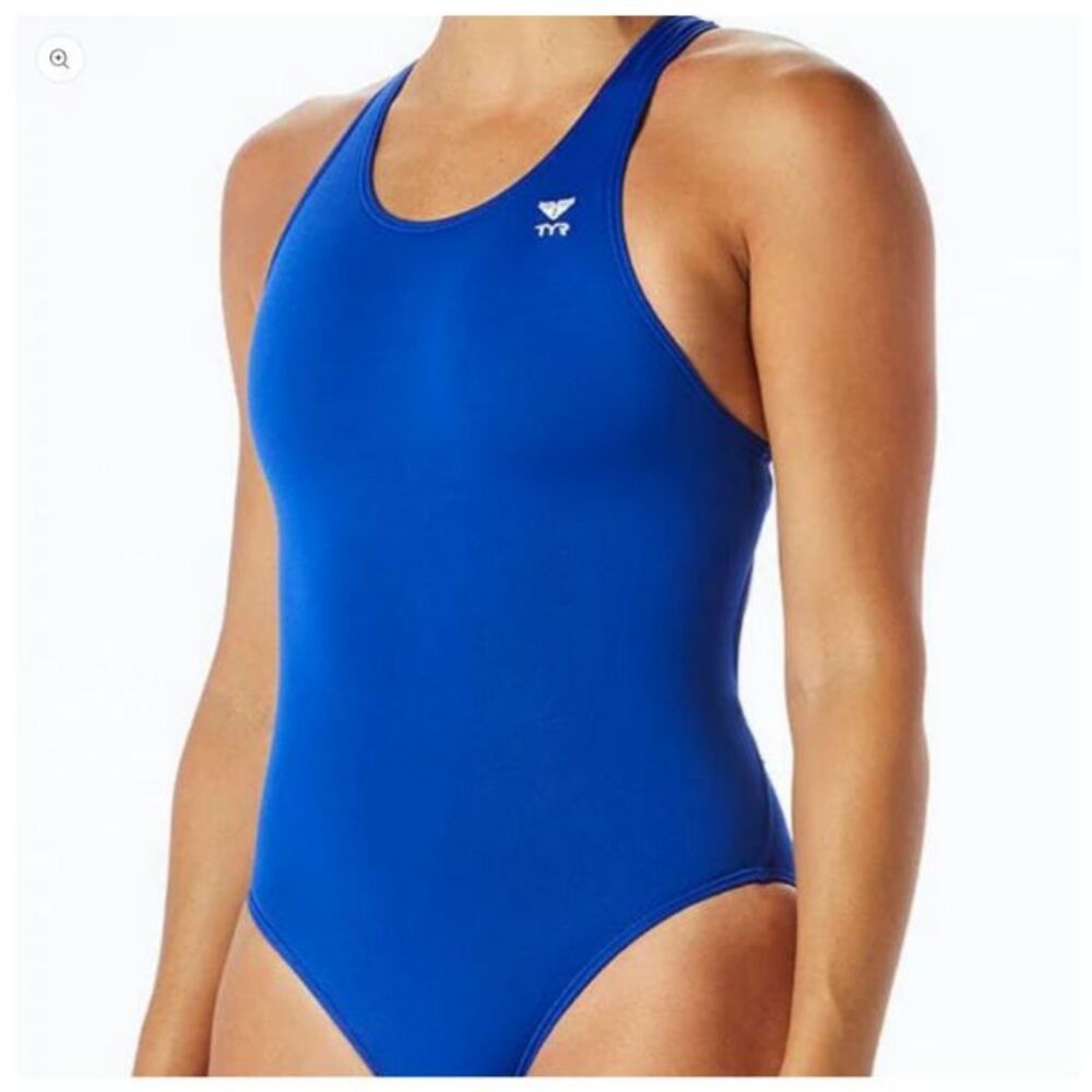 TYR Maxfit One Piece Swimsuit Royal Blue Size S (28) NWT Competition